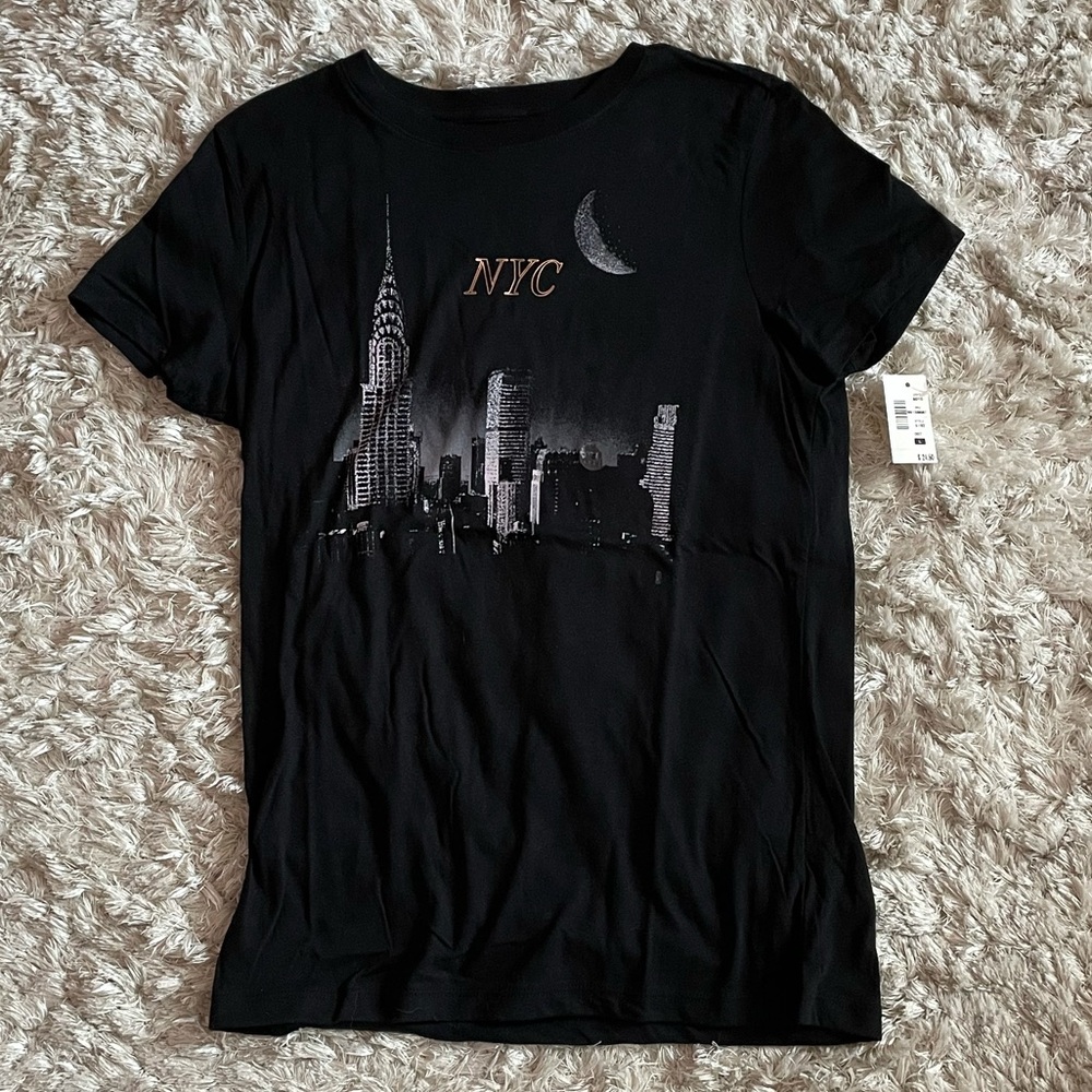 Aeropostale Classic Crew Black NYC Graphic Tee